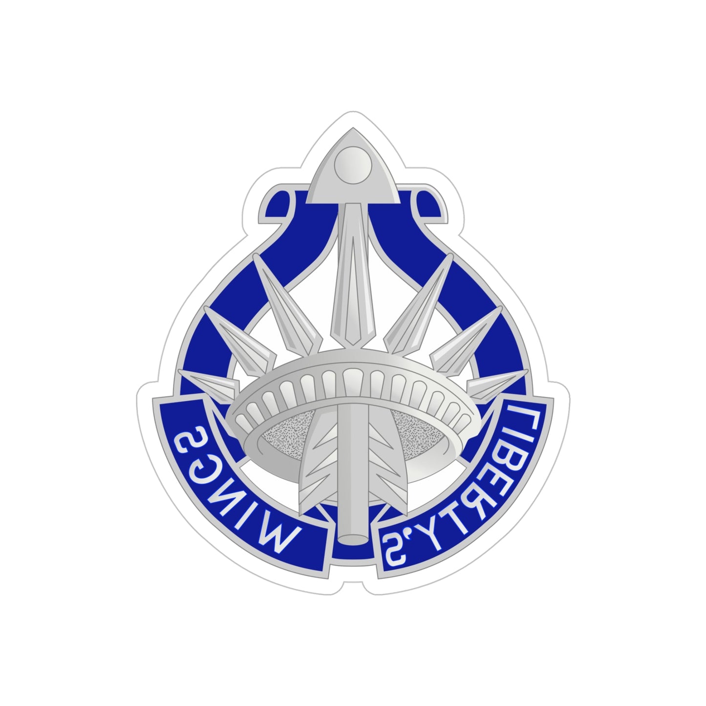 77 Aviation Battalion (U.S. Army) REVERSE PRINT Transparent STICKER-5" × 5"-The Sticker Space