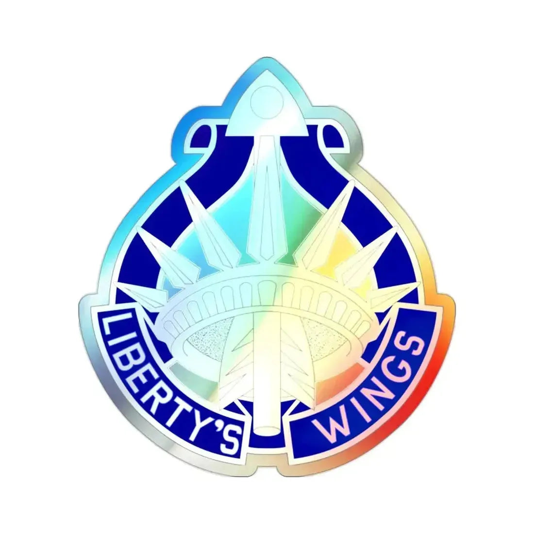 77 Aviation Battalion (U.S. Army) Holographic STICKER Die-Cut Vinyl Decal 2 Inch Holographic - The Sticker Space