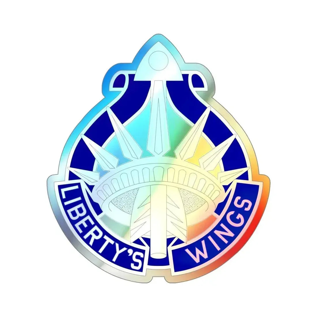 77 Aviation Battalion (U.S. Army) Holographic STICKER Die-Cut Vinyl Decal 5 Inch Holographic - The Sticker Space