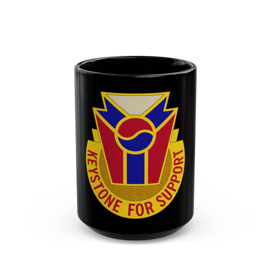 77 Quartermaster Group (U.S. Army) Black Coffee Mug-15oz-The Sticker Space