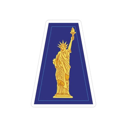 77 Sustainment Brigade (U.S. Army) REVERSE PRINT Transparent Die-Cut STICKER 2 Inch Die-Cut Transparent - The Sticker Space