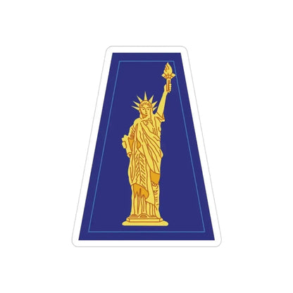 77 Sustainment Brigade (U.S. Army) REVERSE PRINT Transparent Die-Cut STICKER 3 Inch Die-Cut Transparent - The Sticker Space