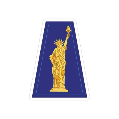77 Sustainment Brigade (U.S. Army) REVERSE PRINT Transparent Die-Cut STICKER 4 Inch Die-Cut Transparent - The Sticker Space