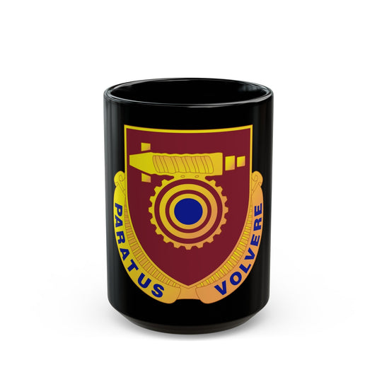 77 Transportation Battalion (U.S. Army) Black Coffee Mug-15oz-The Sticker Space