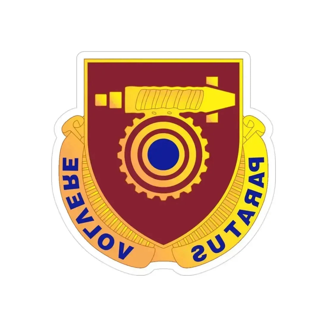 77 Transportation Battalion (U.S. Army) REVERSE PRINT Transparent Die-Cut STICKER 3 Inch Die-Cut Transparent - The Sticker Space