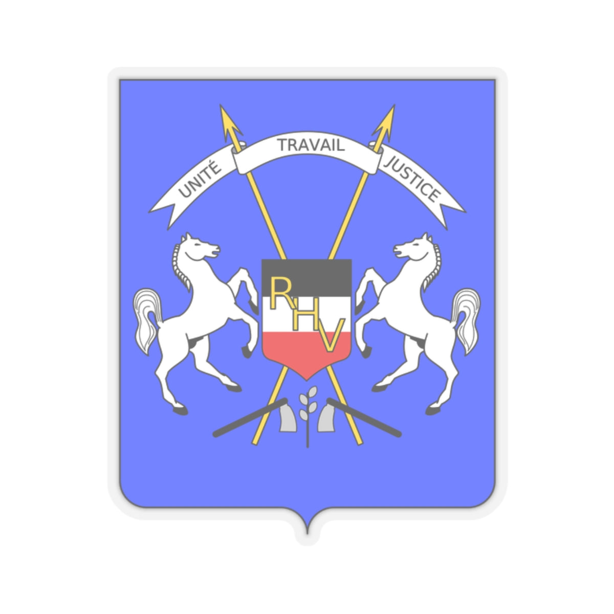 Coat of arms of Upper Volta - STICKER Vinyl Kiss-Cut Decal