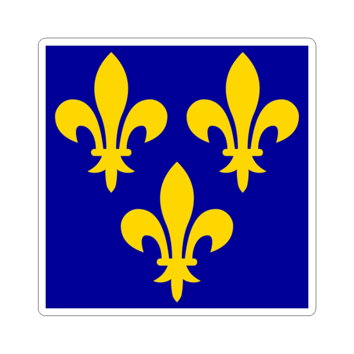 Flag of France XIV-XVI (France) STICKER Vinyl Kiss-Cut Decal