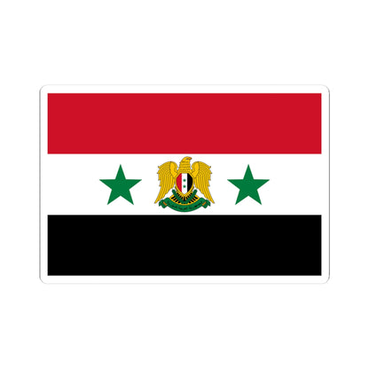 Flag of the Minister of Defense of Syria 1980-2024 (Syria) STICKER Vinyl Kiss-Cut Decal