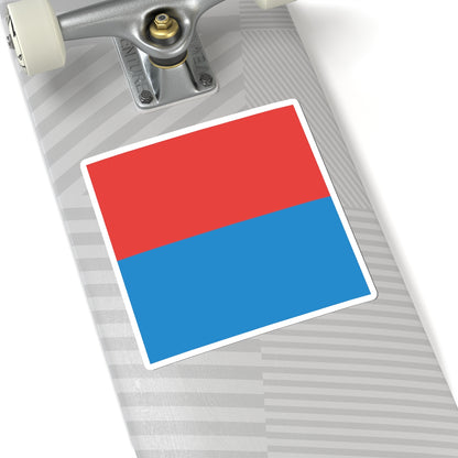 Flag of Canton of Ticino (Switzerland) STICKER Vinyl Kiss-Cut Decal