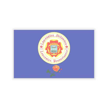 Flag of Lancaster, Pennsylvania - STICKER Vinyl Kiss-Cut Decal