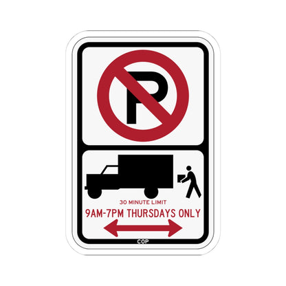 PBOT Road sign P2115D (Oregon) (Road Sign) STICKER Vinyl Kiss-Cut Decal