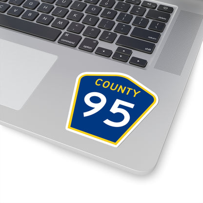County 95 MN (Minnesota) (Road Sign) STICKER Vinyl Kiss-Cut Decal