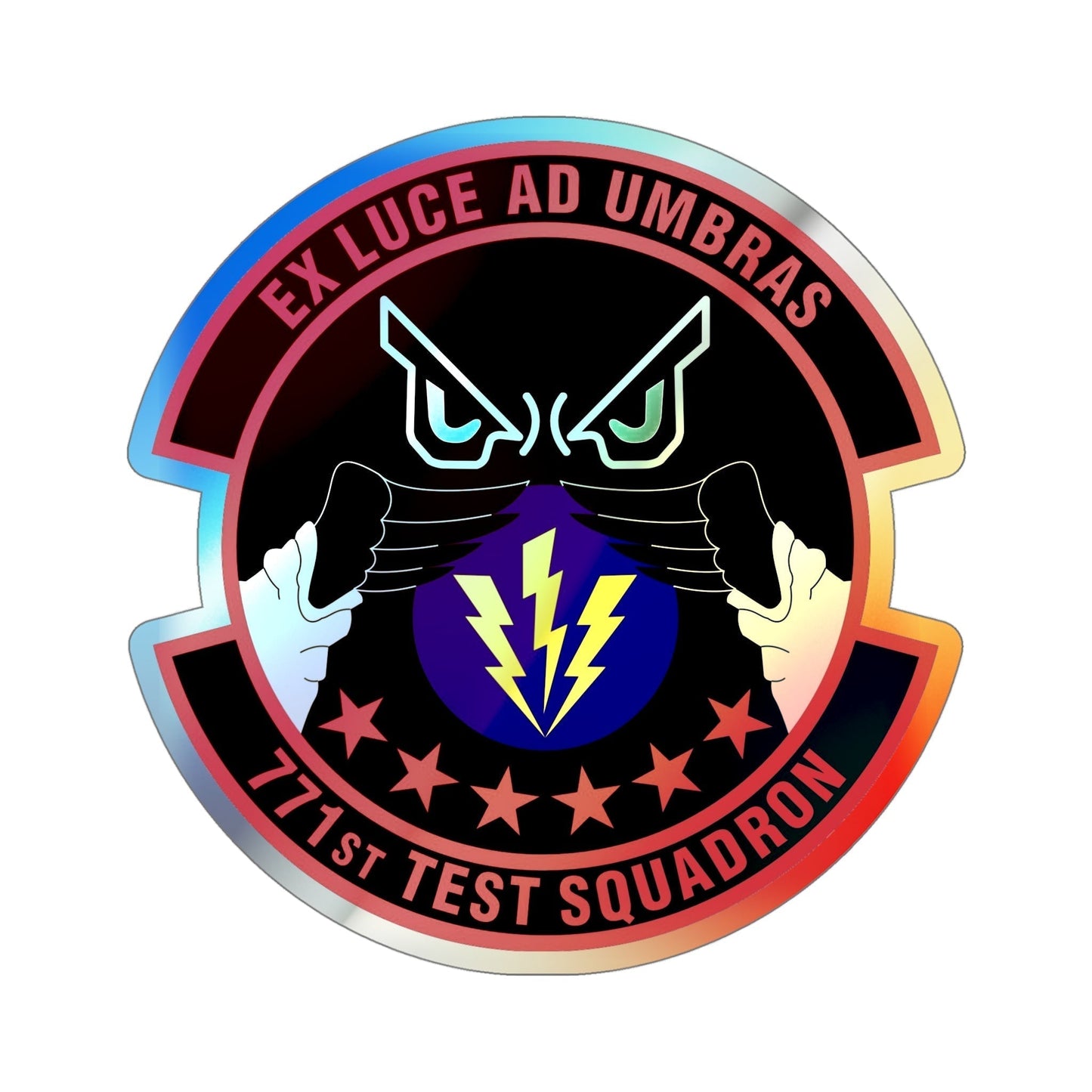 771st Test Squadron (U.S. Air Force) Holographic STICKER Die-Cut Vinyl Decal-5 Inch-The Sticker Space