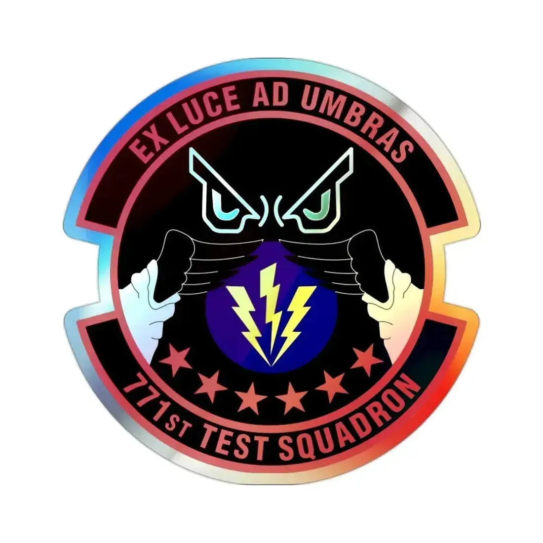 771st Test Squadron (U.S. Air Force) Holographic STICKER Die-Cut Vinyl Decal 2 Inch Holographic - The Sticker Space