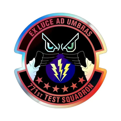 771st Test Squadron (U.S. Air Force) Holographic STICKER Die-Cut Vinyl Decal 3 Inch Holographic - The Sticker Space