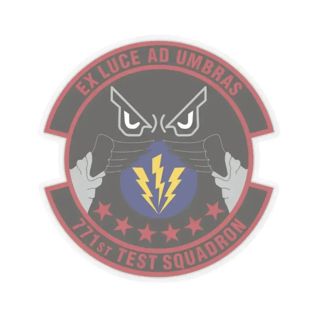 771st Test Squadron (U.S. Air Force) STICKER Vinyl Kiss-Cut Decal 2 Inch Transparent - The Sticker Space