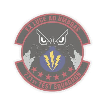 771st Test Squadron (U.S. Air Force) STICKER Vinyl Kiss-Cut Decal 2 Inch Transparent - The Sticker Space