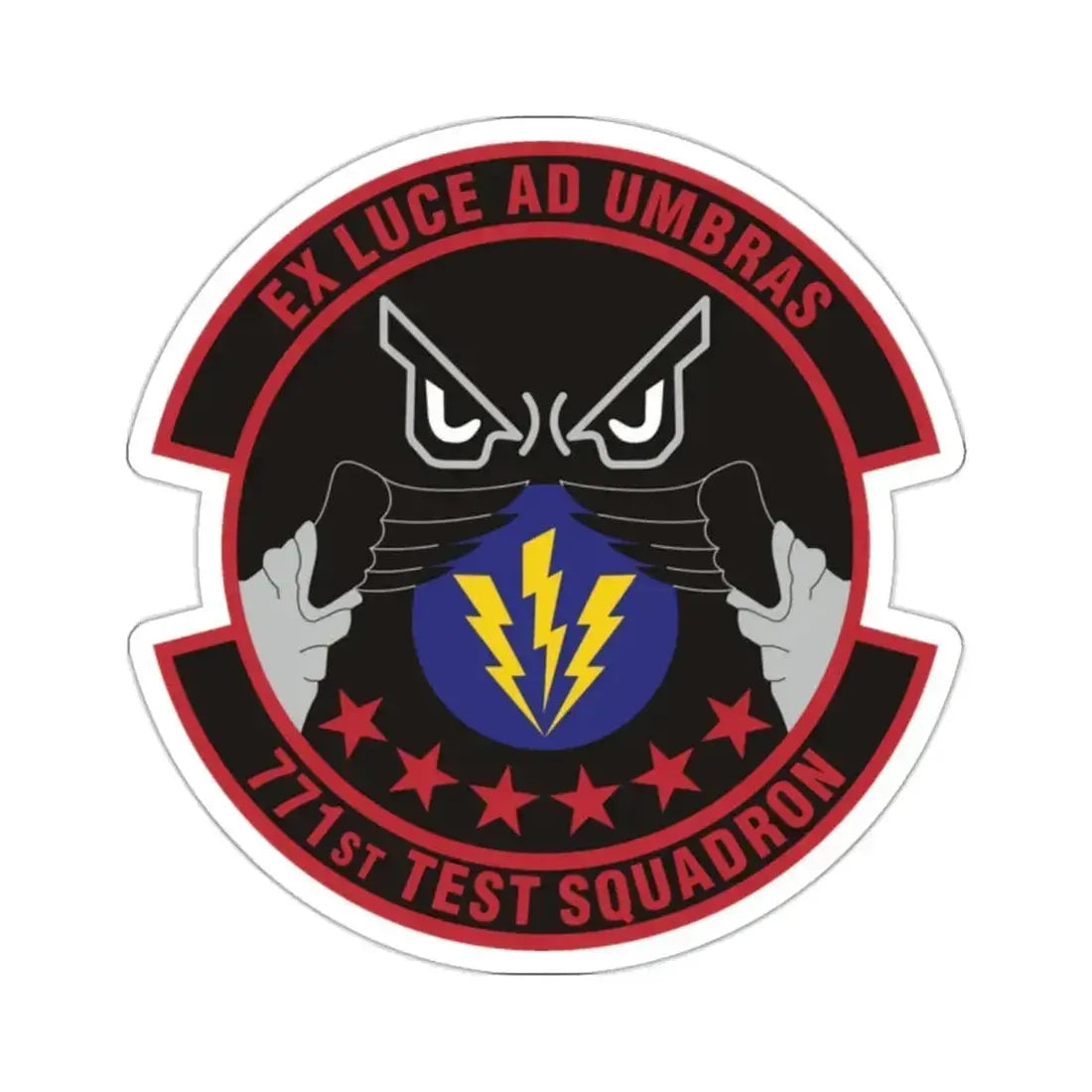 771st Test Squadron (U.S. Air Force) STICKER Vinyl Kiss-Cut Decal 2 Inch White - The Sticker Space