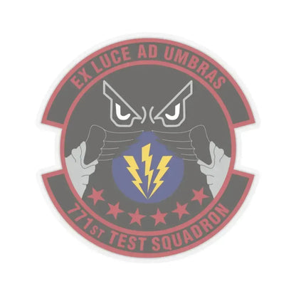 771st Test Squadron (U.S. Air Force) STICKER Vinyl Kiss-Cut Decal 3 Inch Transparent - The Sticker Space
