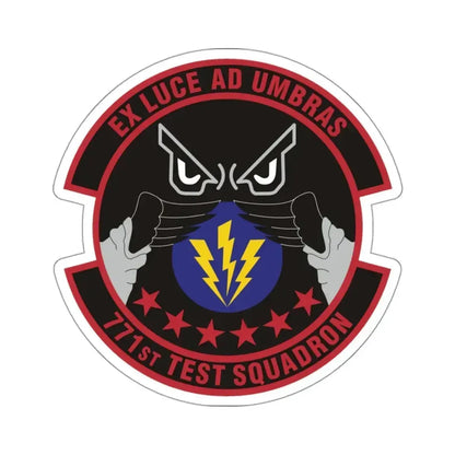 771st Test Squadron (U.S. Air Force) STICKER Vinyl Kiss-Cut Decal 3 Inch White - The Sticker Space