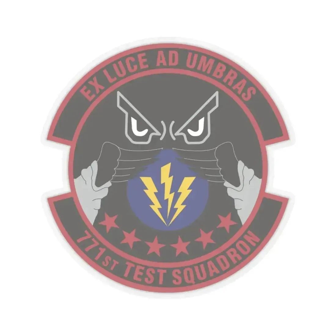 771st Test Squadron (U.S. Air Force) STICKER Vinyl Kiss-Cut Decal 4 Inch Transparent - The Sticker Space