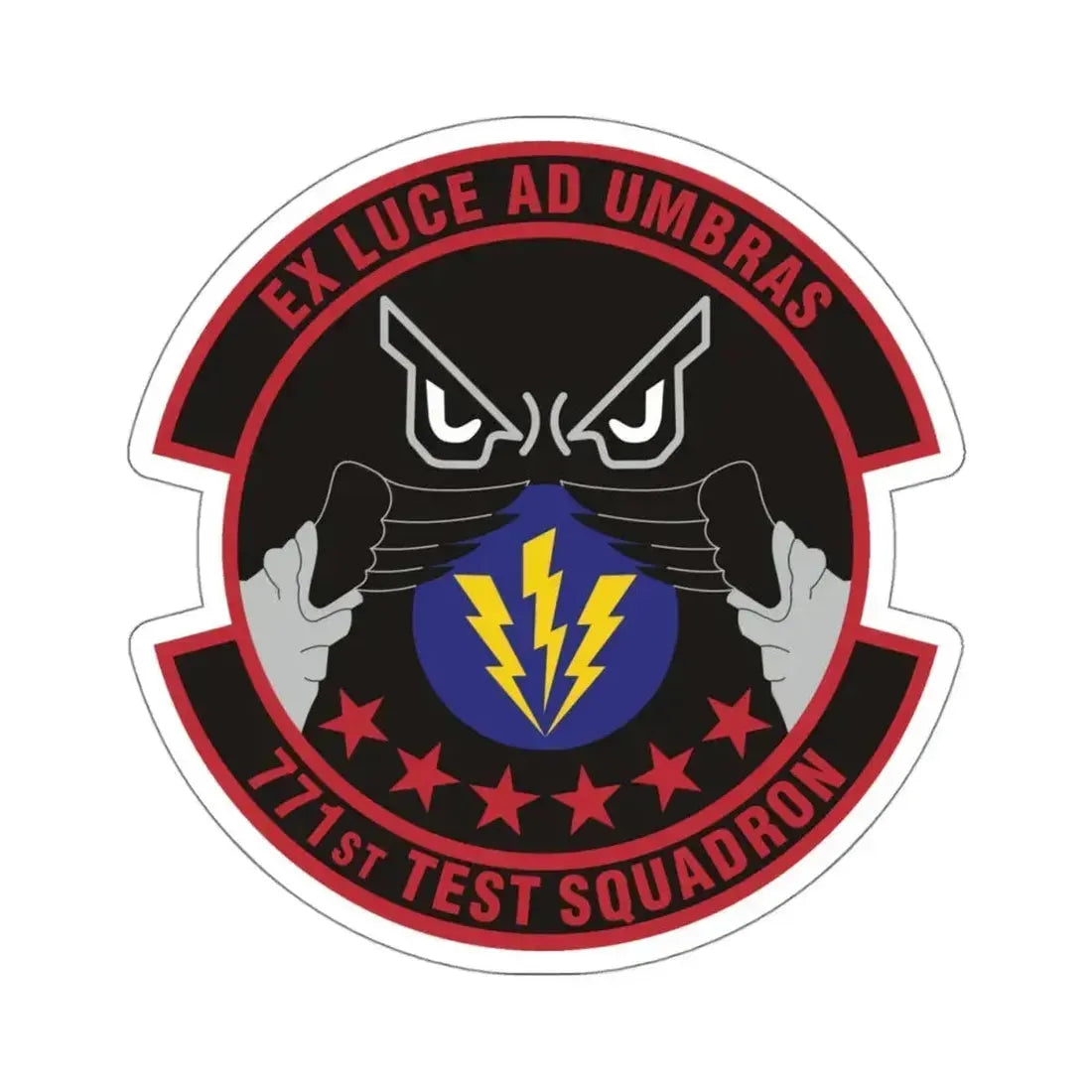 771st Test Squadron (U.S. Air Force) STICKER Vinyl Kiss-Cut Decal 4 Inch White - The Sticker Space