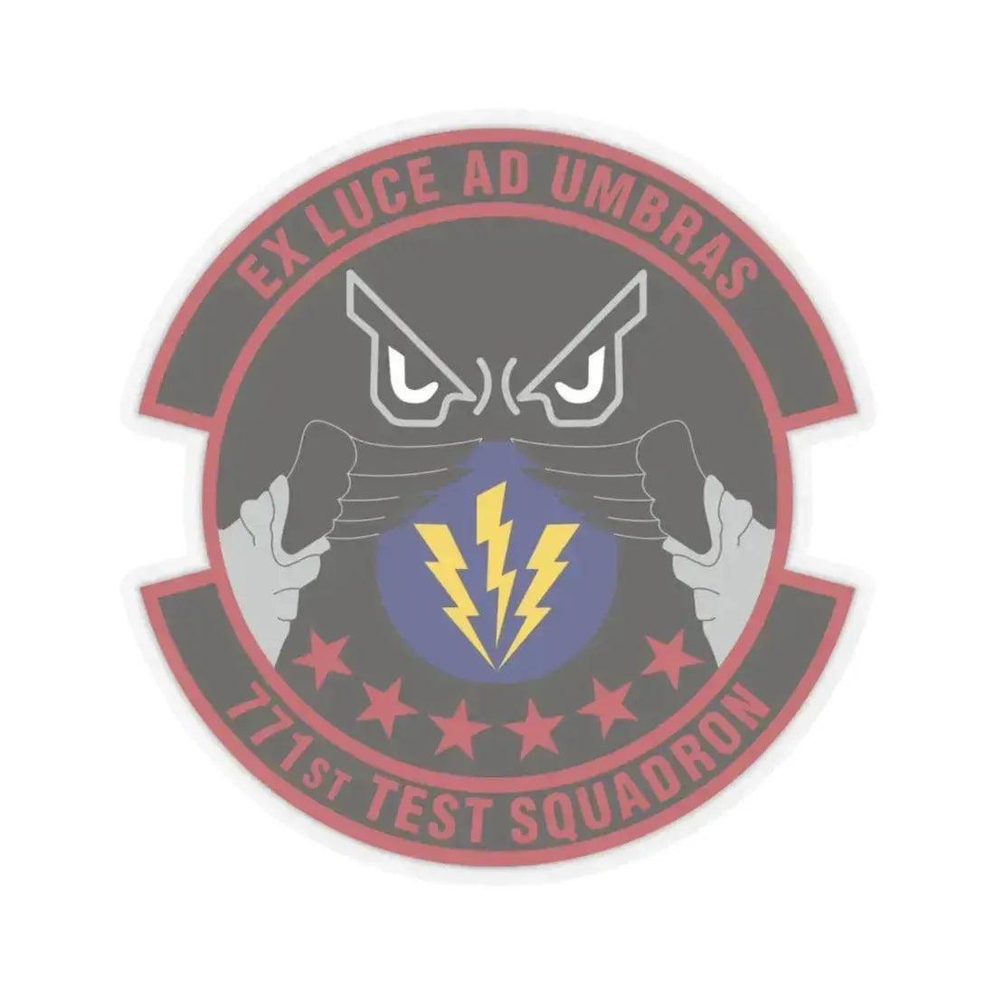 771st Test Squadron (U.S. Air Force) STICKER Vinyl Kiss-Cut Decal 6 Inch Transparent - The Sticker Space