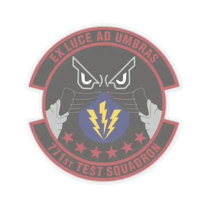 771st Test Squadron (U.S. Air Force) STICKER Vinyl Kiss-Cut Decal 6 Inch Transparent - The Sticker Space