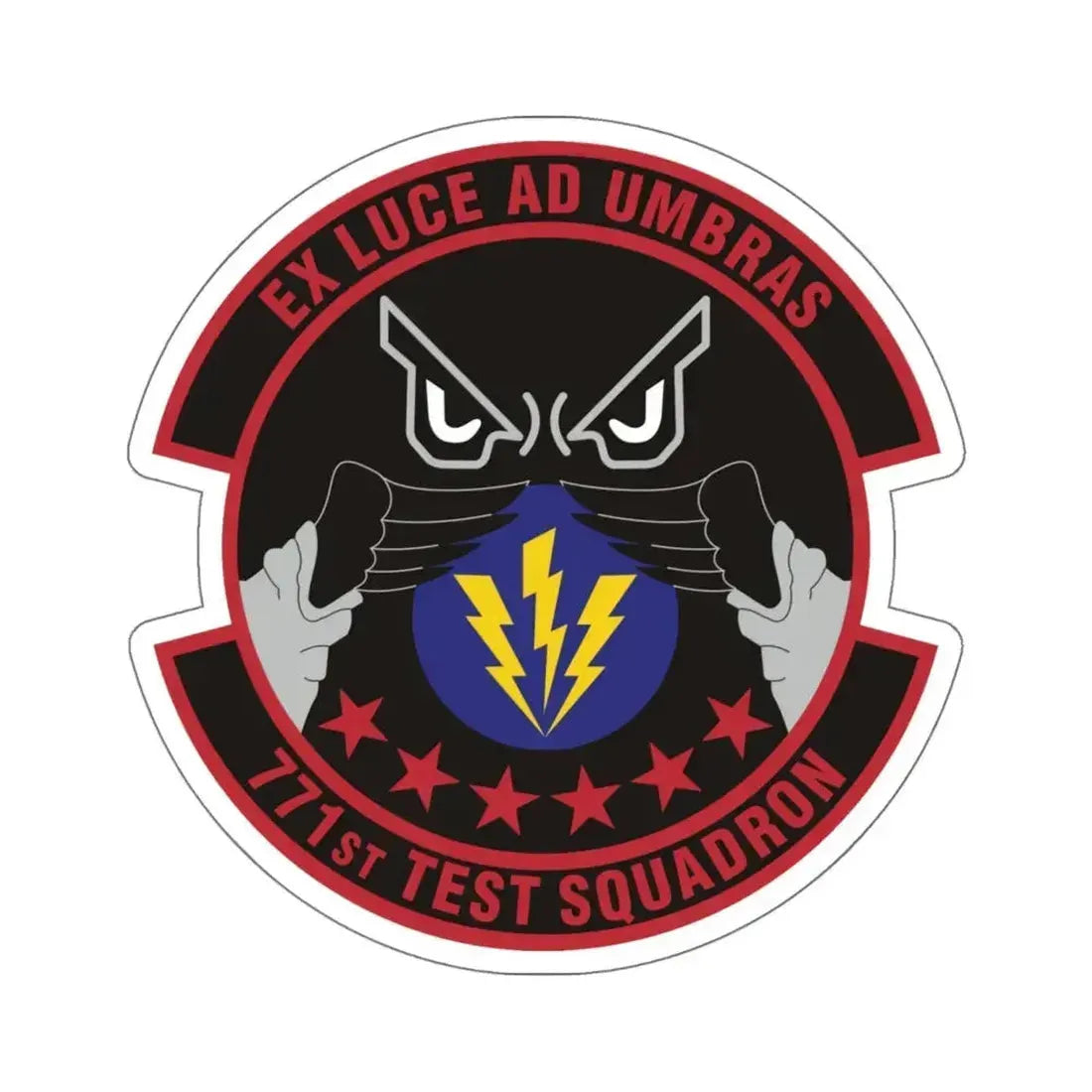 771st Test Squadron (U.S. Air Force) STICKER Vinyl Kiss-Cut Decal 6 Inch White - The Sticker Space