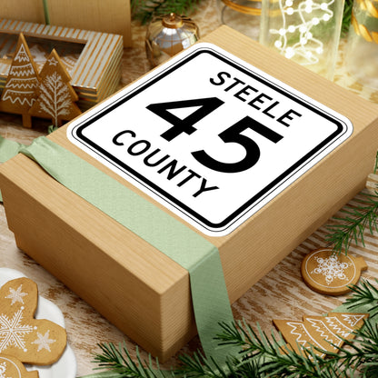 Steele County Route 45 MN (Minnesota) (Road Sign) STICKER Vinyl Kiss-Cut Decal