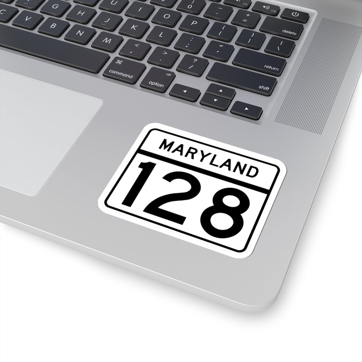 MD Route 128 (Maryland) (Road Sign) STICKER Vinyl Kiss-Cut Decal