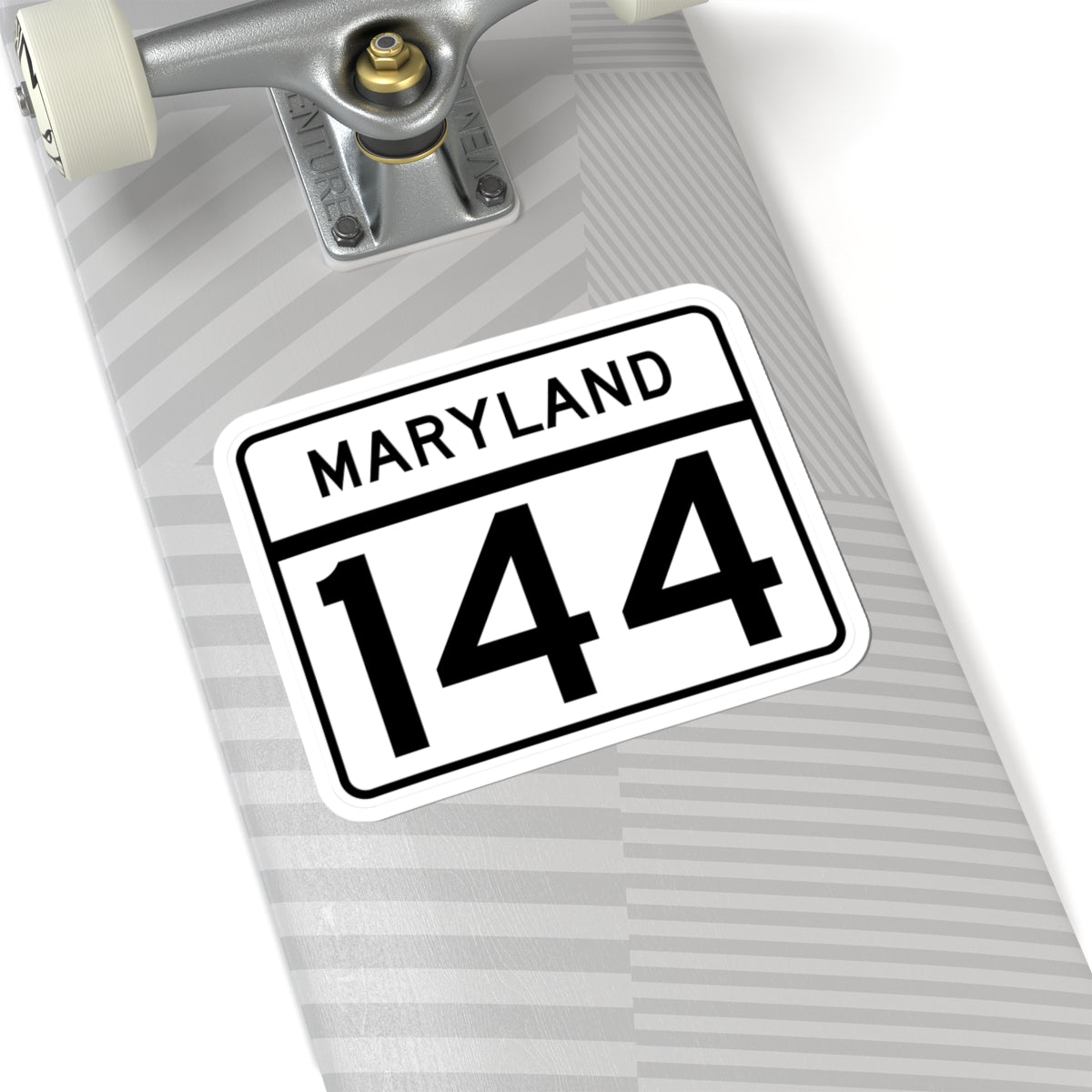 MD Route 144 (Maryland) (Road Sign) STICKER Vinyl Kiss-Cut Decal