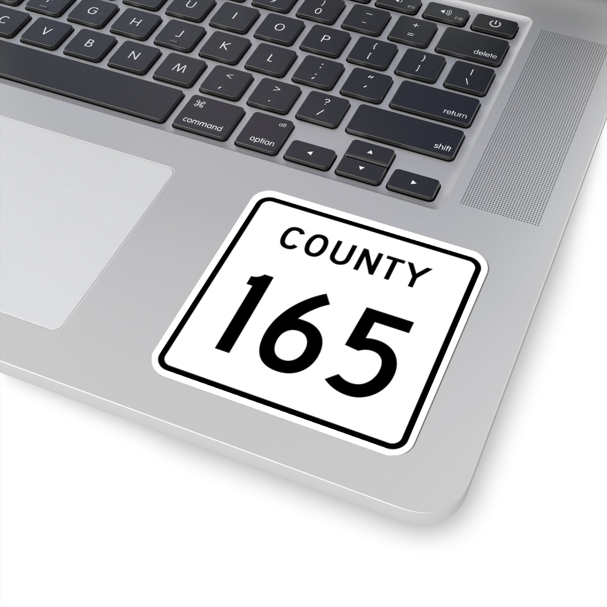 County 165 square (Minnesota) (Road Sign) STICKER Vinyl Kiss-Cut Decal
