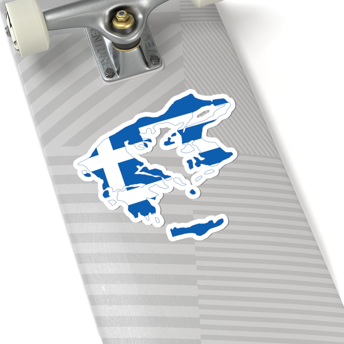 Flag-map of Greater Greece Megali Idea (Greece) STICKER Vinyl Kiss-Cut Decal