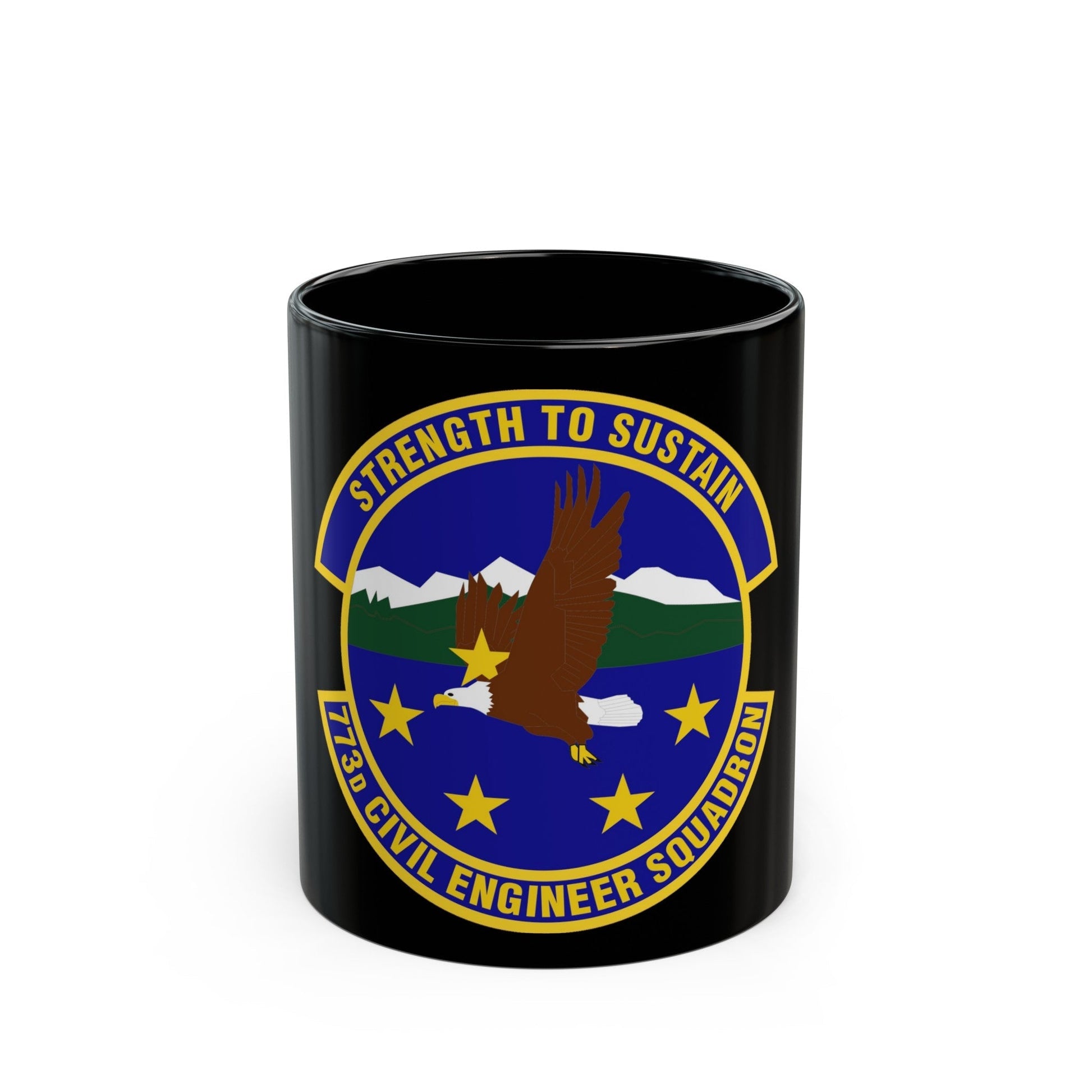 773 Civil Engineer Squadron PACAF (U.S. Air Force) Black Coffee Mug-11oz-The Sticker Space