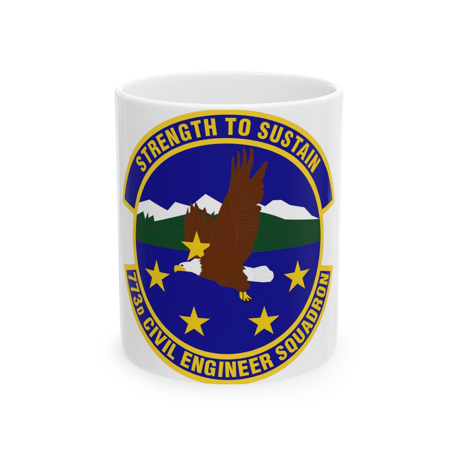 773 Civil Engineer Squadron PACAF (U.S. Air Force) White Coffee Mug-11oz-The Sticker Space