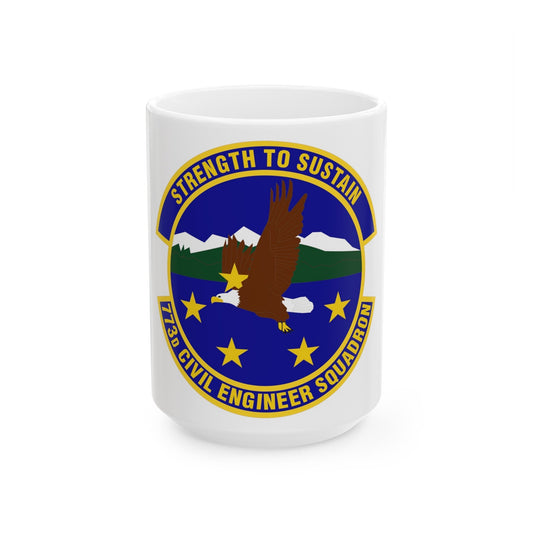 773 Civil Engineer Squadron PACAF (U.S. Air Force) White Coffee Mug-15oz-The Sticker Space