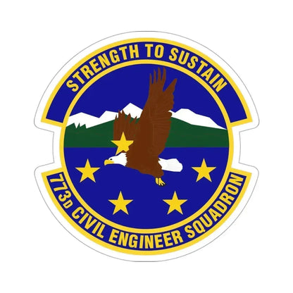 773 Civil Engineer Squadron PACAF (U.S. Air Force) STICKER Vinyl Die-Cut Decal 3 Inch - The Sticker Space