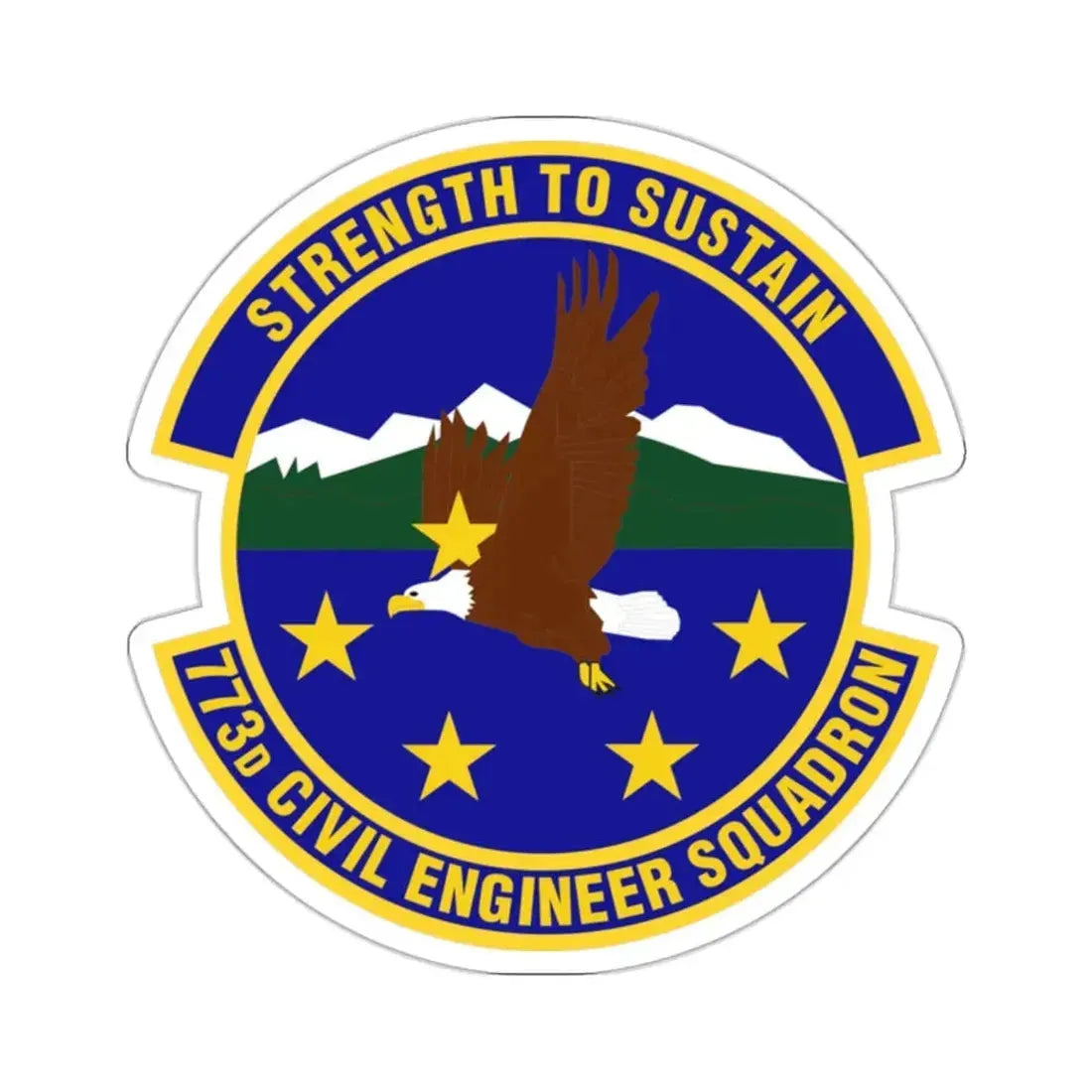 773 Civil Engineer Squadron PACAF (U.S. Air Force) STICKER Vinyl Kiss-Cut Decal - The Sticker Space