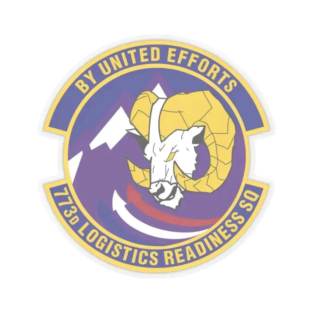 773 Logistics Readiness Squadron PACAF (U.S. Air Force) STICKER Vinyl Kiss-Cut Decal 2 Inch Transparent - The Sticker Space