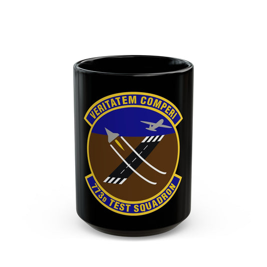 773 Test Squadron AFMC (U.S. Air Force) Black Coffee Mug-15oz-The Sticker Space