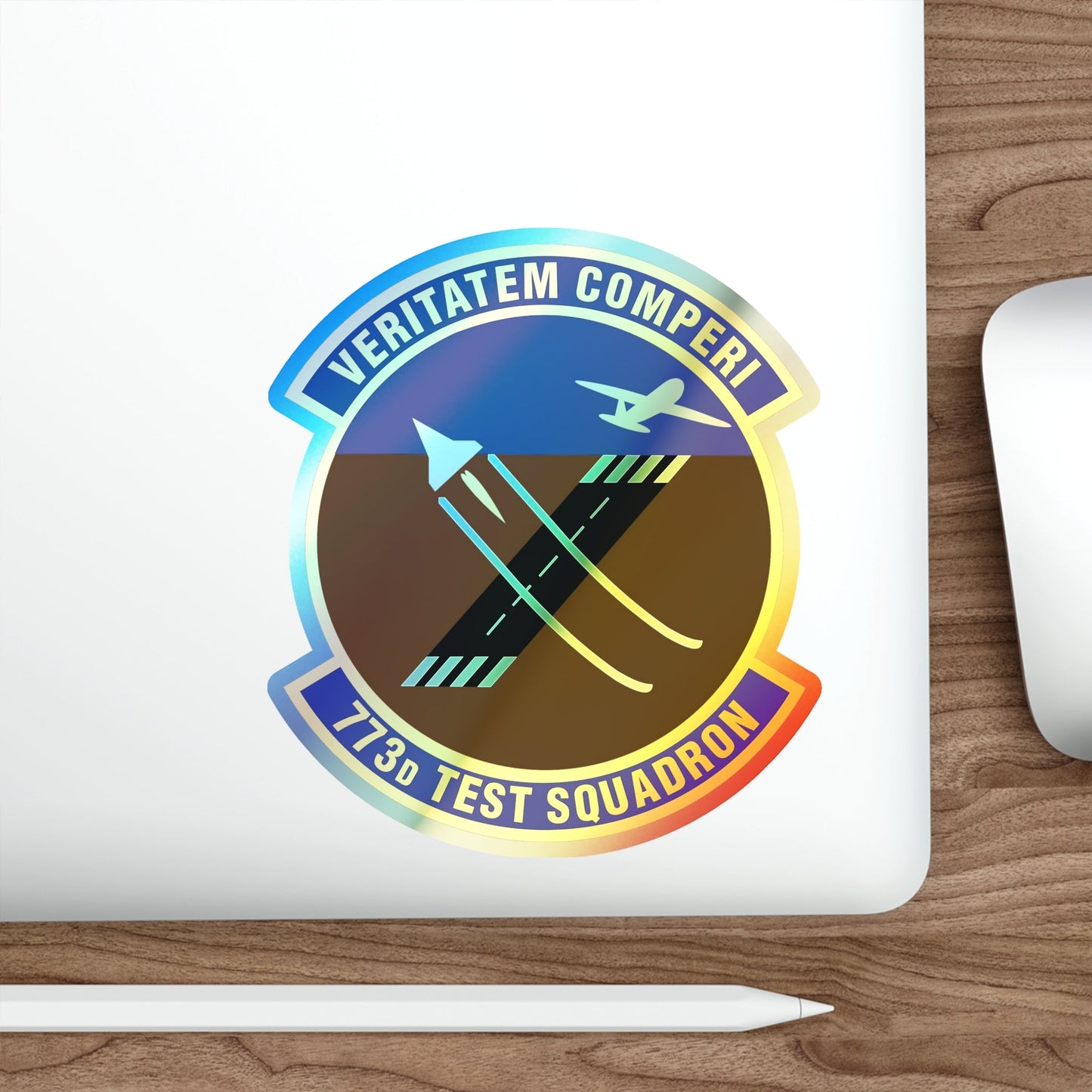 773 Test Squadron AFMC (U.S. Air Force) Holographic STICKER Die-Cut Vinyl Decal-The Sticker Space