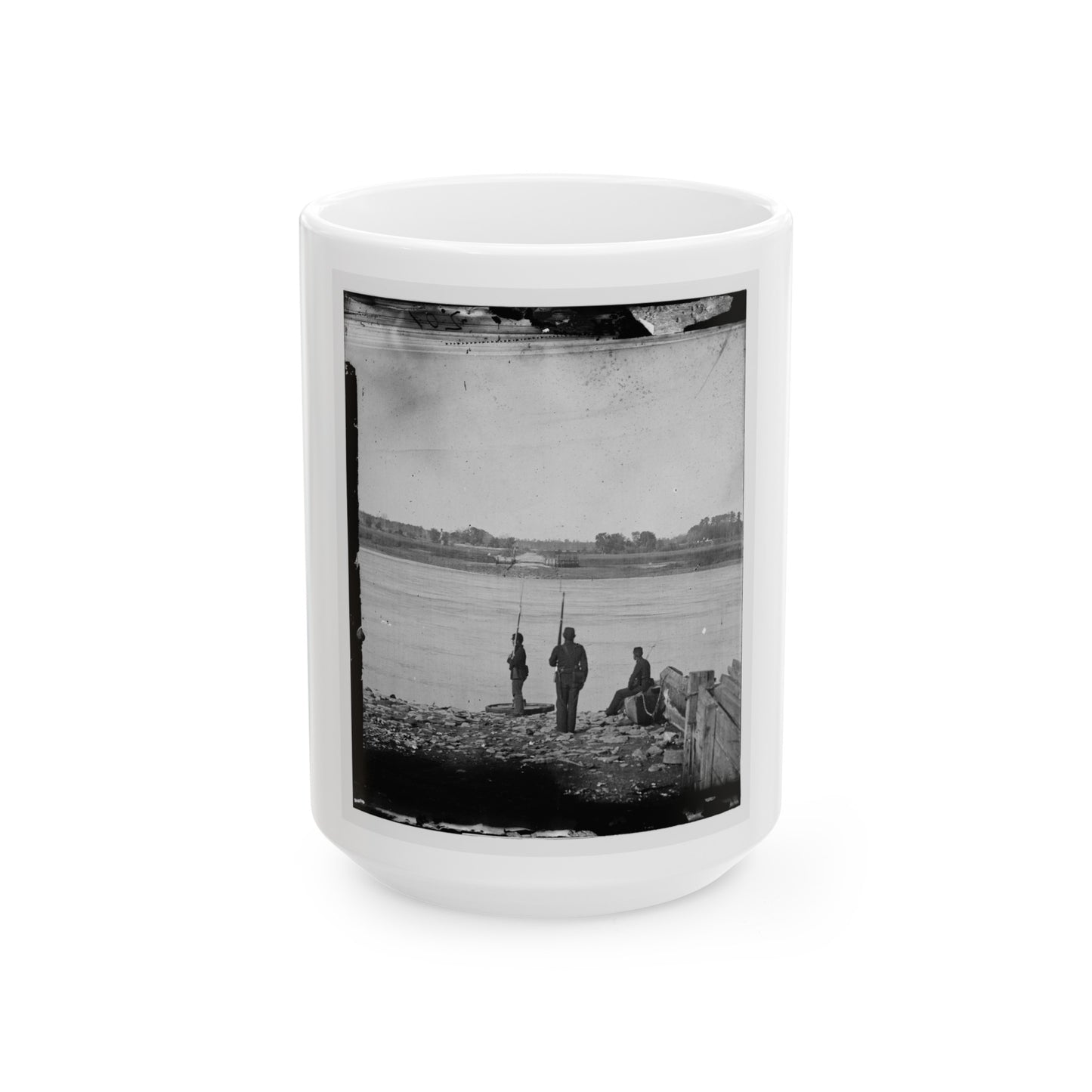 Port Royal Island, S.C. Coosaw Ferry; Battleground Of January 1, 1862, In The Distance (U.S. Civil War) White Coffee Mug