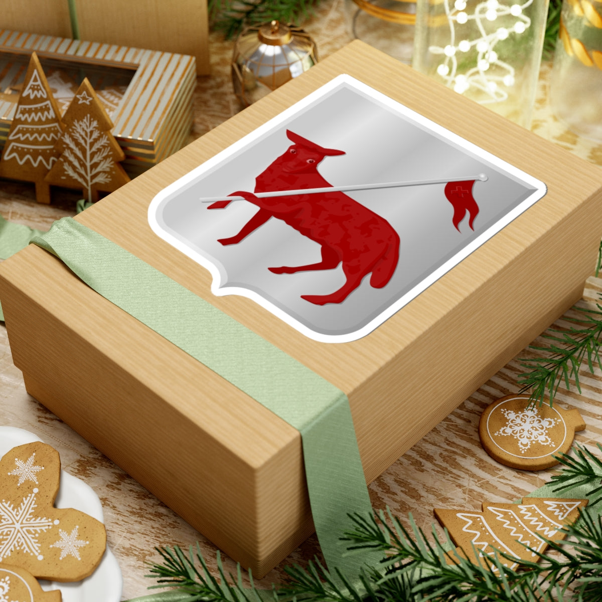 Achttienhoven wapen (Netherlands) (Coat of Arms) STICKER Vinyl Kiss-Cut Decal