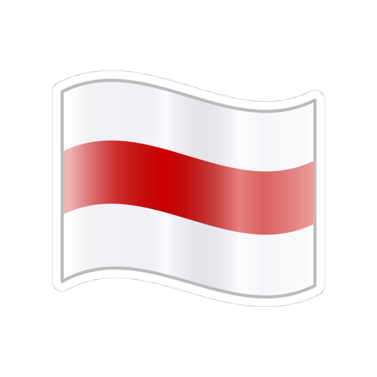 Belarus Flag Badge (Belarus) STICKER Vinyl Kiss-Cut Decal