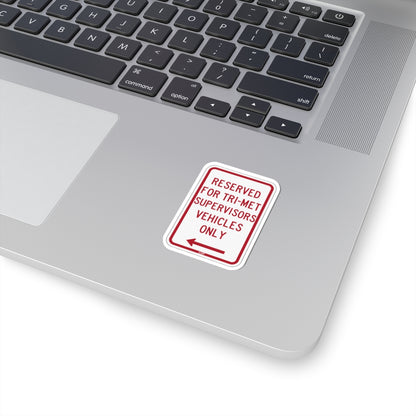 PBOT Road sign P4030 (Oregon) (Road Sign) STICKER Vinyl Kiss-Cut Decal