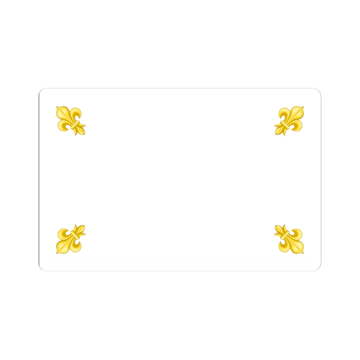 Drapeau blanc du Royaume de France 1825 (France) STICKER Vinyl Kiss-Cut Decal
