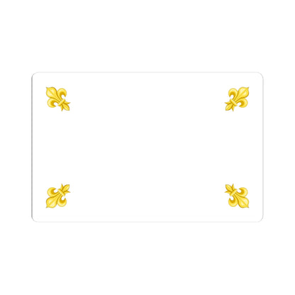 Drapeau blanc du Royaume de France 1825 (France) STICKER Vinyl Kiss-Cut Decal