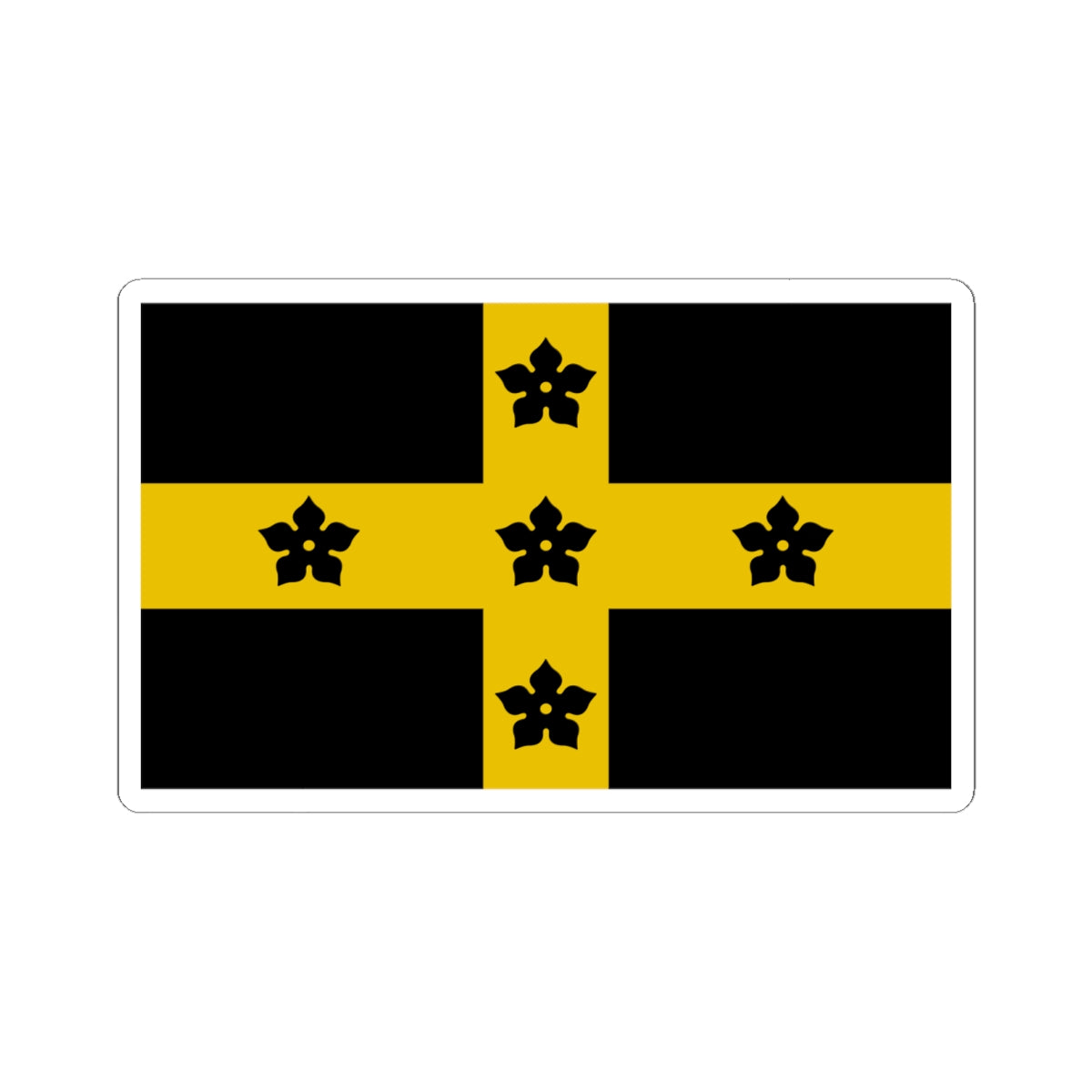 Flag of the Diocese of St Davids (United Kingdom) STICKER Vinyl Kiss-Cut Decal