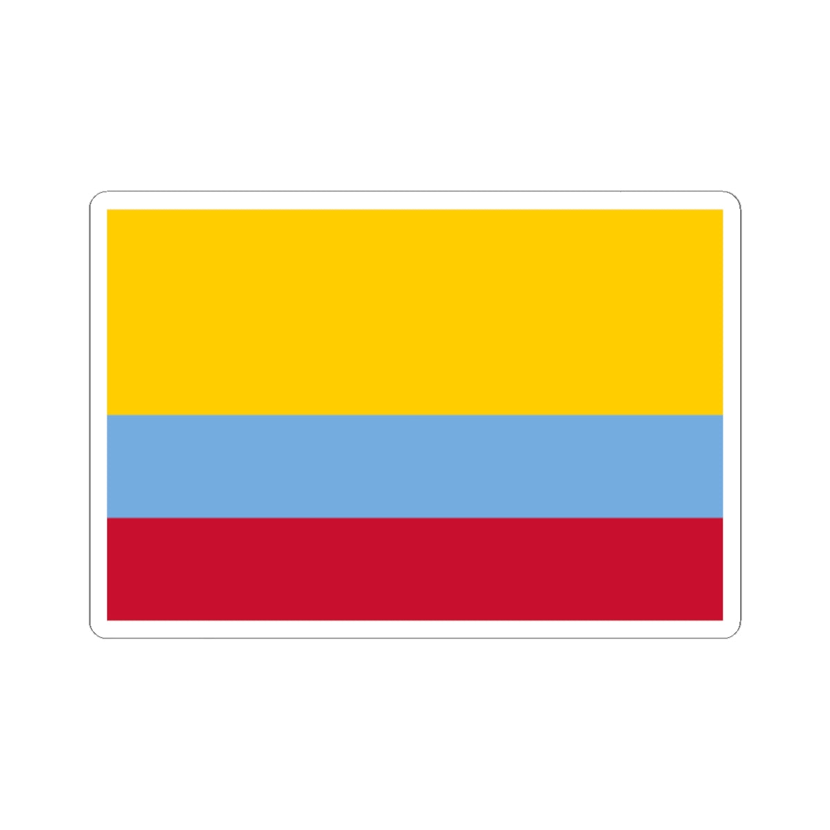 Flag of Venezuela with no coat of arms 1811-1836 (Colombia) STICKER Vinyl Kiss-Cut Decal